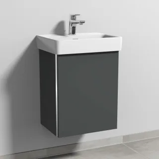 Sanipa 3way Waschtischunterbau zu Laufen Pro S Waschtisch mit 1 Tür, Anthrazit-Matt BR78422
