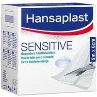 Hansaplast Wundpflaster Sensitive Pflaster 6 cmx5 m Rolle 1St PZN 13576670