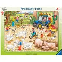 Ravensburger Puzzle Kinderpuzzle 40 Teile - Auf dem großen Bauernhof, 40 Puzzleteile