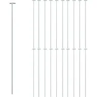 vidaXL Rankhilfe Pflanzenstützen 20 Stk. Dunkelgrün 91 cm Stahl, 20 St.