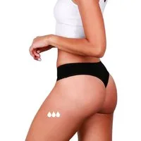 Taynie Periodenslip Brazilian - Periodenunterwäsche leichte Blutung - Damen (1er-Pack) Auslaufsichere Periodenunterwäsche / Periodenslip aus Bio Baumwolle