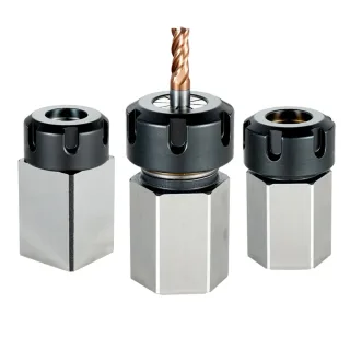 High quality Square ER25 ER32 ER40 Block Hard Steel Hex ER Collet Chuck Seat For CNC Lathe Engraving Cutting Machine Too