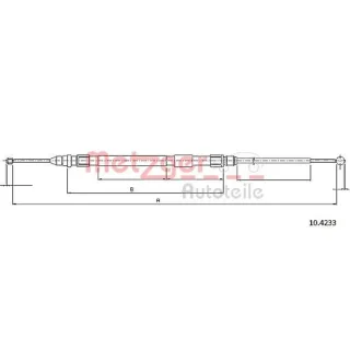 Metzger Handbremsseil hinten BMW 3er F30