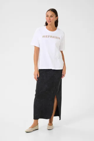 T-shirt Oversize fit Optical White