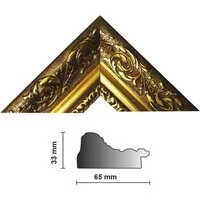 Bilderrahmen Neumann Bilderleiste Bilderleiste 840 ORO, gold, Länge 1m barockleiste gold
