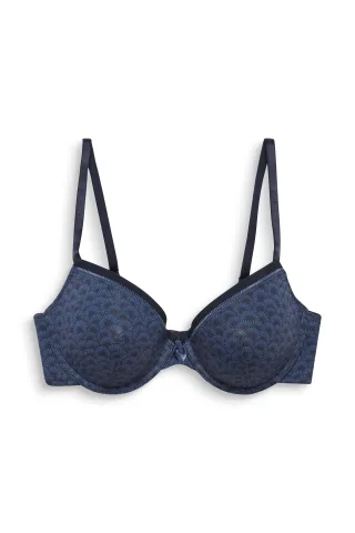 Women Bras with wire padded navy 2 - Gr. - 75D
