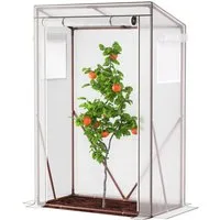 UDPATIO Foliengewächshaus Tomaten Gewächshaus, klein Foliengewächshaus 150x100x50cm