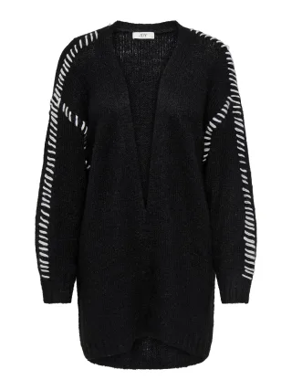 JDY - JDYZOEY LIFE L/S STITCH CARDIGAN KNT black - Gr. - XL