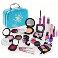 CLTYQ Lernspielzeug spielzeuge für Mädchen, schminke,Geburtstagsgeschenke,Kunststoff (21-St), Realistisches Make-up-Spielset – waschbares Make-up-Set,Kreativset