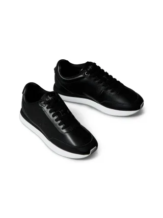 Calvin Klein Jeans Sneaker "RETRO RUNNER LACE UP LTH MG" Schnürschuh, Halbschuh, Freizeitschuh mit gepolstertem Schaftrand