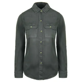 Vans von der Wand Damen dunkelgraues Hemd