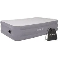 Avenli Luftbett Luftmatratze selbstaufblasend 2 Personen 203x152x46cm Queen-Size, (Gästebett Matratze mit integrierter Elektropumpe, 1-tlg., Reisebett elektrisch mit weicher beflockter Oberfläche), aufblasbar mit Pumpe und Tragetasche