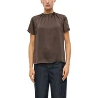 s.Oliver BLACK LABEL Kurzarmbluse Sommerbluse mit Animal-Print