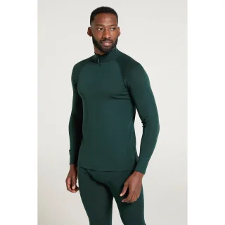 Mountain Warehouse - "Merino II" Base Layer Oberteil für Herren (Dunkelgrün)