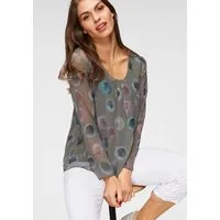 Aniston SELECTED Schlupfbluse mit blickdichtem Jerseyfutter