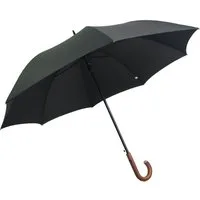 Pierre Cardin Stockregenschirm Herren Regenschirm Black Line Golf AC black, Echtholzgriff, mit Automatik
