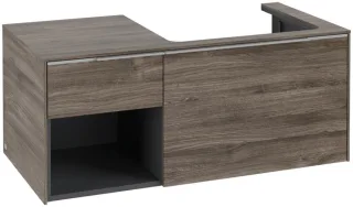 Villeroy & Boch Subway 3.0 Waschbeckenunterschrank, mit Beleuchtung, 2 Auszüge, 1001 x 423 x 500 mm, C571L0RK