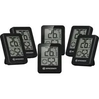 BRESSER Hygrometer ClimaTemp Indicator 6er Set schwarz