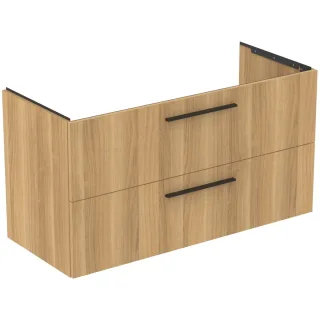 Ideal Standard MWT-Unterschrank i.life B 2 Auszüge Siphon li. 1200x505x630mm Eiche Natur, T5586NX T5586NX
