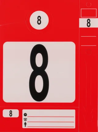 KS Tools Schlüsselanhänger-Set, 300 Stück rot - 500.8015