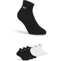Fila Kurzsocken UNISEX QUARTER PLAIN SOCKS (6 Paar) mit Logo-Schriftzug