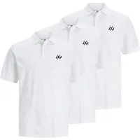 Jack & Jones Poloshirt RISE INFINITY POLO MULTIPACK Poloshirt Polohemd Kurzarm Basic Unifarben Mehrstückpackung T-Shirt