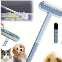 Jungengel Fellbürste Tierhaarentferner Fusselroller Tierhaarbürste Fusselentferner Teppich, Polyester, Textilgewebe, (Einzelartikel, 1-tlg), 4-in-1 Funktion, Ergonomischer Griff, Für Katzen- und Hundehaare