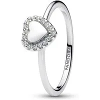 Pandora Fingerring PANDORA Timeless Damen Herzring aus 925er Silber, Zirkonia