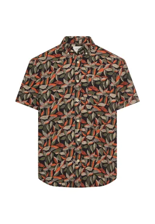 camel active - Kurzarmhemd aus reiner Baumwolle burned orange - Gr. - 3XL
