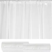 Haus und Deko Gardine Voile Dekoschal Gardine Emotion weiß Organza Vorhang Kräuselband weiß (1 St), Kräuselband, transparent, Polyester