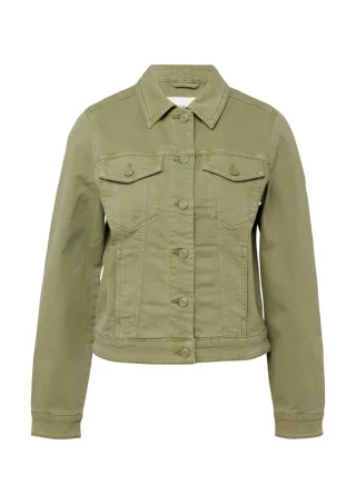 s.Oliver Red Label - Jacke im Jeans-Stil mit Brusttaschen grün - Gr. - 40