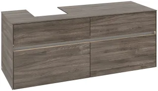 Villeroy & Boch Waschtischunterschrank Collaro C101B0 1400x548x500mm mit Beleuchtung Stone Oak C101B0RK