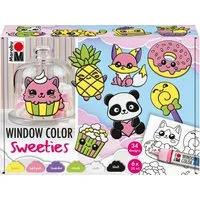 Marabu Bastelband Window Color Sweeties, 6 x 25 ml