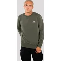 Alpha Industries Sweatshirt Basic Sweater small Logo Baumwollmischung, regular fit
