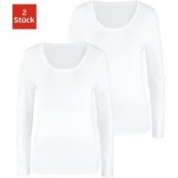 Vivance by Lascana Langarmshirt (2er-Pack) aus elastischer Baumwoll-Qualität, besonders weich
