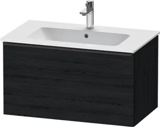 Duravit D-Neo Waschtischunterbau wandhängend Eiche Schwarz Matt 810x462x440 mm - DE42620BD160000 DE42620BD160000