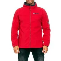 Geographical Norway Fleecejacke Herren Regular Fit Jacke batamazonie mit eingelassener Kapuze