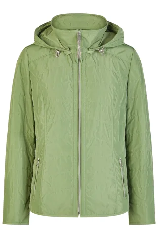 Barbara Lebek - Inbetweenjacke mit Kapuze green - Gr. - 38