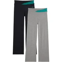 bonprix Sporthose (Packung, 2-tlg) aus Stretch-Material, Regular Fit, Bootcut-Design, sportlicher Stil