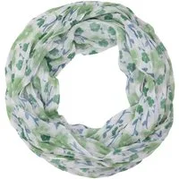MIRROSI Loop Damen Schal mit Blumen Muster, Weich, Schlauchschal, (ca.45x75cm, zweimal um den Hals wickelbar), Damen Halstuch ideal für Frühling, Sommer oder Herbst