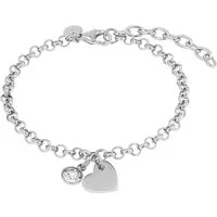 TOM TAILOR Armband Schmuck Geschenk Edelstahl Herz, mit Kristallglas