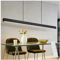 ZMH Pendelleuchte LED Esstisch Pendelleuchten Schwarz Esszimmer 108CM/148 CM Dimmbar, Augenschutz, LED fest integriert, 3000-6500K, Höhenverstellbar Hängeleuchte mit Fernbedienung Hängelampe Wohnzimmer