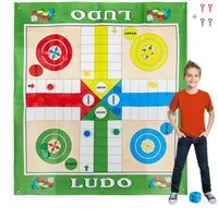 relaxdays Spiel XXL Ludo Spiel