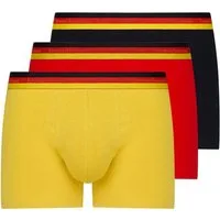 Bruno Banani Retro Pants Golden Goal (3er Pack) mit mehrfarbigem Bund