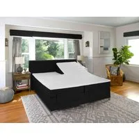 MeineMatratze24, Topper Gelschaum Split-Topper Matratzenauflage 160x200 180x200 200x200, 8 cm hoch