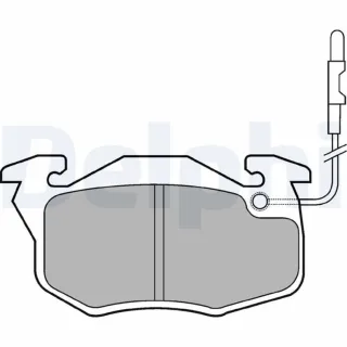 Delphi Bremsbel?ge vorne Citroen Peugeot Renault LP696
