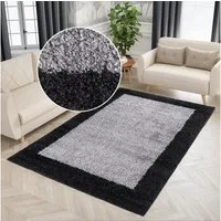 OTTO home Hochflor-Teppich Liams, rechteckig, Höhe: 30 mm, mit Bordüre, besonders weich und kuschelig, Wohnzimmer, Schlafzimmer
