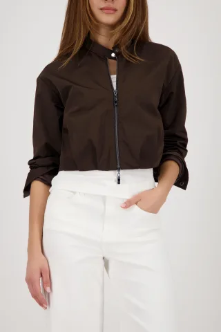 monari - Nylon Jacke dark chocolate - Gr. - 44