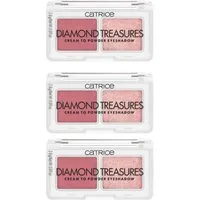 Catrice Lidschatten-Palette DIAMOND TREASURES CREAM TO POWDER EYESHADOW, 3-tlg., mit mattem und schimmerndem Finish