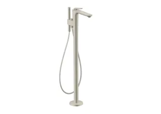 Hansgrohe Wannenmischer Bodenstehend Axor Citterio C Cubic cut edelstahl optik, 49441800 49441800